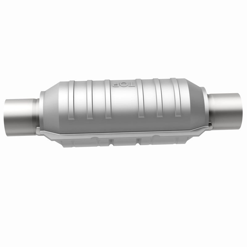 Magnaflow Catalytic Converter 2 In Inlet 2 In Outlet 11 In Length SS Universal Fit for Audi BMW Buick Cadillac Chevrolet Dodge - OneFastShop