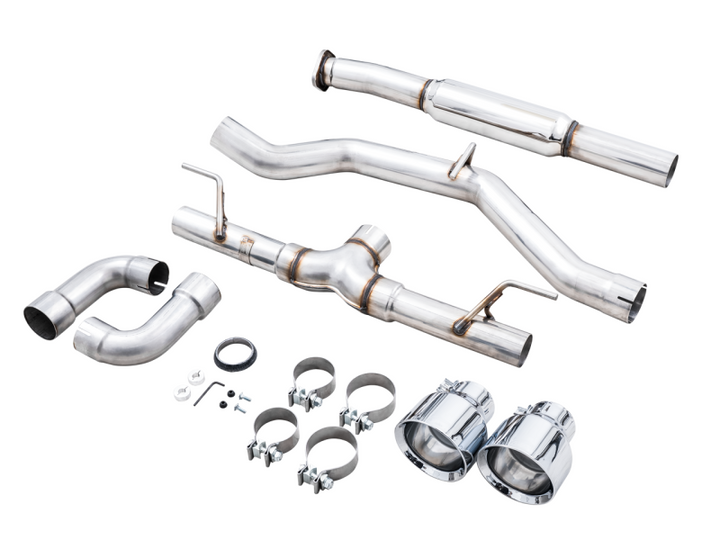 AWE Subaru BRZ/ Toyota GR86/ Toyota 86 Track Edition Cat-Back Exhaust- Chrome Silver Tips.