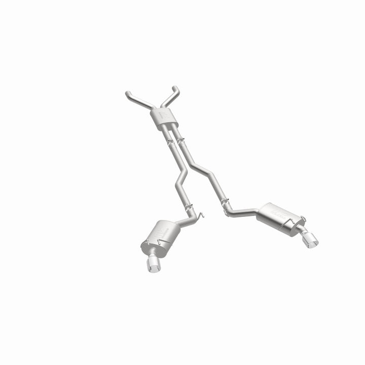 MagnaFlow Cat-Back Exhaust System Stainless Dual Split Rear Exit 4in Tips - 11-15 Chevy Camaro 3.6L V6 - OneFastShop