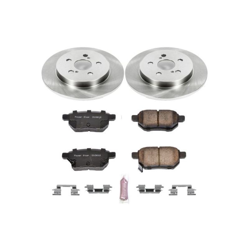 PowerStop Autospecialty OE Rear Brake Kit - Toyota Corolla / Prius Prime 2009-2022
