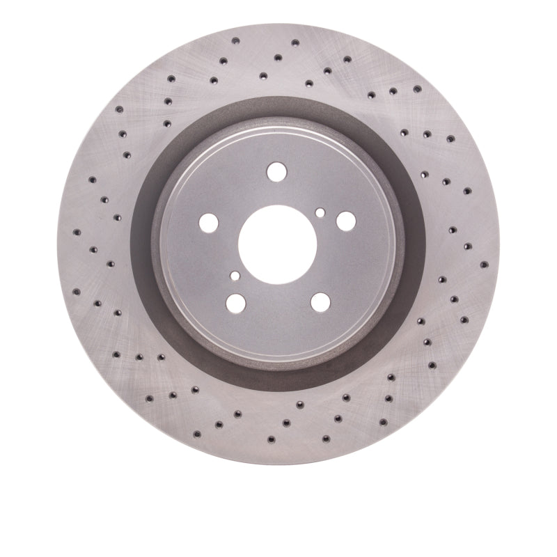 DFC Quickstop Drilled Front Brake Rotor - Lexus IS F 2008-2014