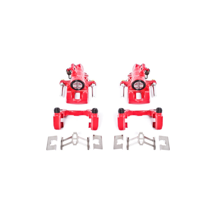 PowerStop Rear Red Calipers with Brackets Pair for 01-05 Acura EL