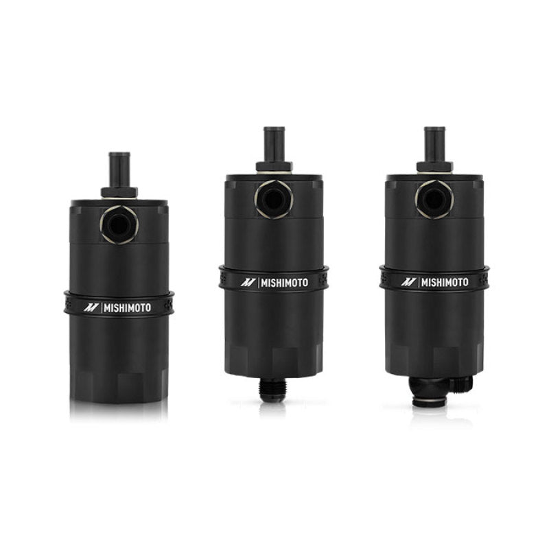 Mishimoto Universal Baffled Oil Catch Can Black - Effective Oil Separator - OneFastShop