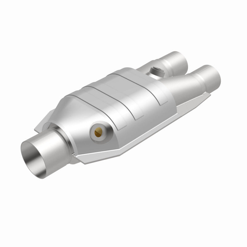 Magnaflow Universal Catalytic Converter 2.5 Inch Single Dual O2 Sensor Port Stainless Steel EPA Compliant - OneFastShop