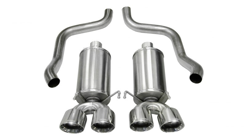 Corsa Polished Xtreme Axle-Back Exhaust for Chevrolet Corvette C6 6.0L V8 (2005-2007) - OneFastShop