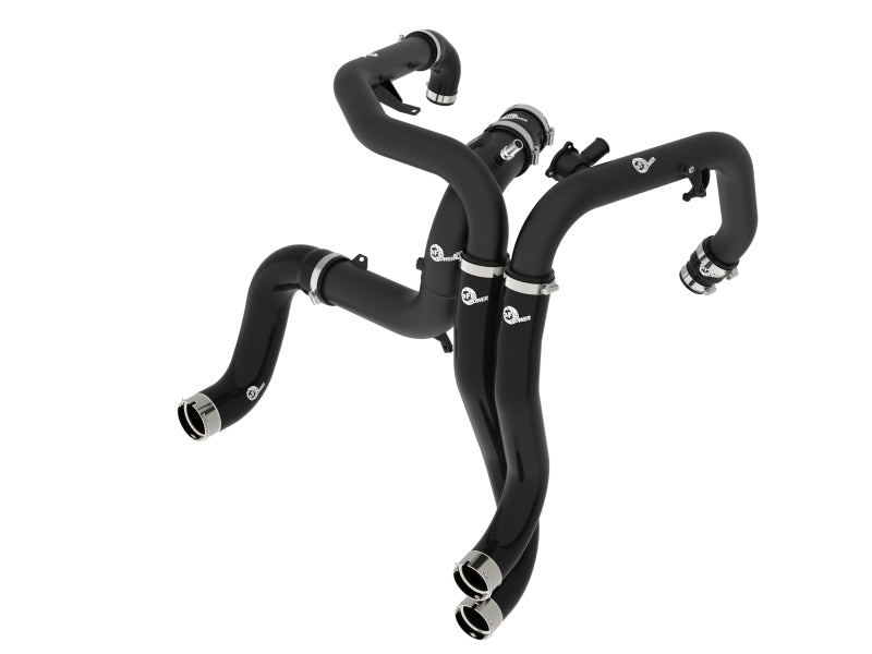 Afe BladeRunner Aluminum Hot and Cold Charge Pipe Kit - Black for Ford Bronco Raptor V6-3.0L '22-24 - OneFastShop