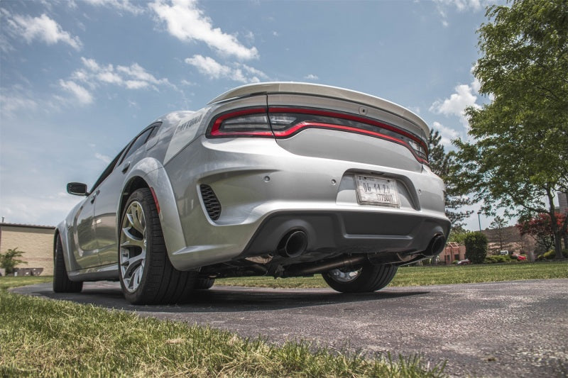 CORSA Performance 2.75in Valved Catback DRE Exhaust for 2015-2023 Dodge Charger SRT Hellcat Redeye with Single 4.5in Black PVD Tips