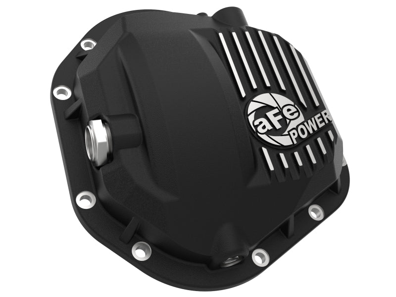 Afe Pro Series Dana 60 Front Differential Cover Black with Machined Fins for 17-20 Ford Trucks (Dana 60)