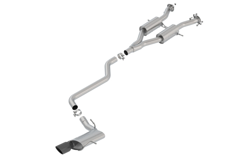Borla Cat-Back Exhaust System 2.50in S-TYPE Black Chrome Tip (14-18 Jeep Grand Cherokee 3.6L V6 AWD) - OneFastShop