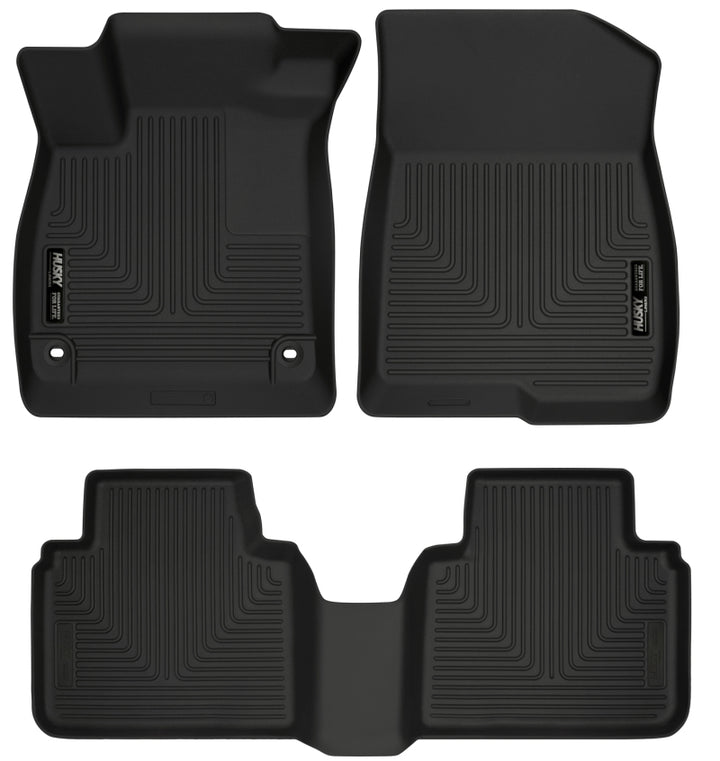 Husky Liners WeatherBeater Black Floor Liners for 2018-2022 Honda Accord Front & 2nd Seat
