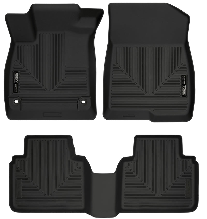 Husky Liners WeatherBeater Front & 2nd Seat Floor Liners - Honda Accord (2018-2022) - Black