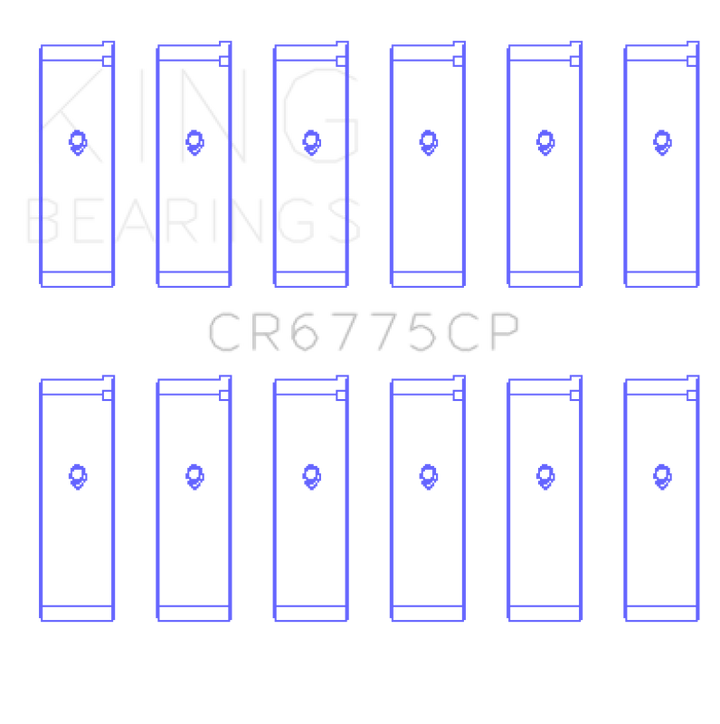 King Engine Bearings 01-06 Nissan 3.5L VQ35DE Connecting Rod Bearing Set 6 Pairs - OneFastShop