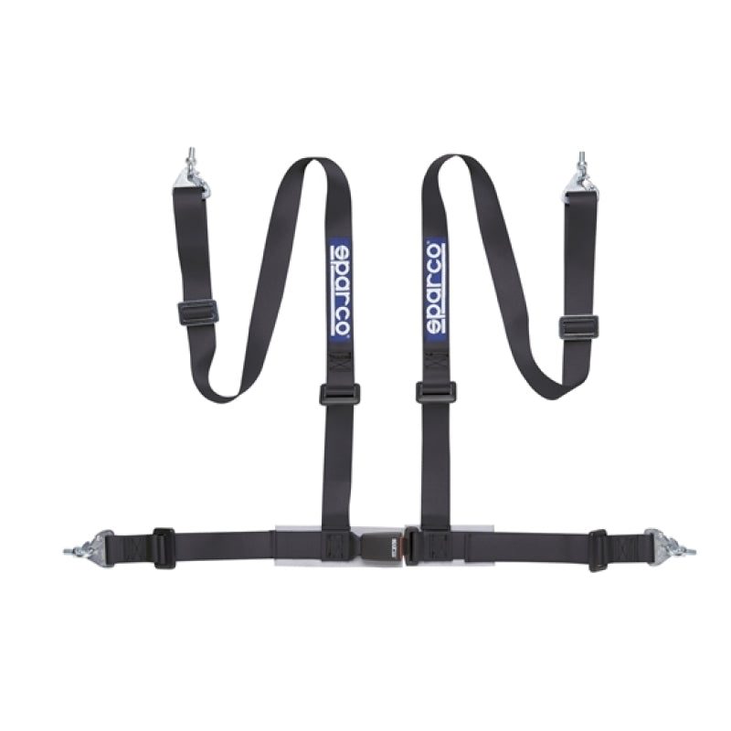 SPARCO Belt 2 Inch Black 4Pt Snap-In Safety Harness