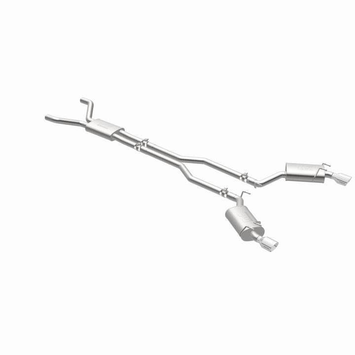MagnaFlow Cat-Back Exhaust System Stainless Dual Split Rear Exit 4in Tips - 11-15 Chevy Camaro 3.6L V6 - OneFastShop