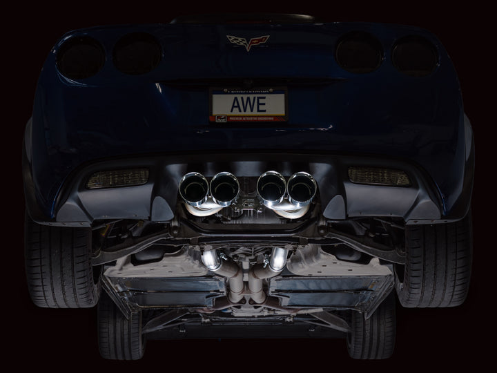 AWE Tuning C6 Chevrolet Corvette Z06/ZR1 Axle-Back Exhaust with Chrome Tips