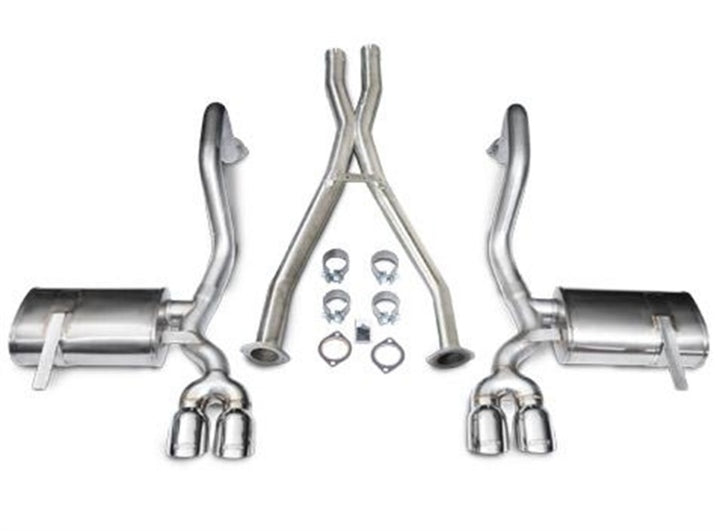 Corsa Xtreme Polished Cat-Back + XO Exhaust for 1997-2004 Chevrolet Corvette C5 Z06 5.7L V8