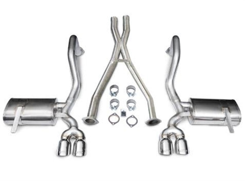 Corsa Xtreme Polished Cat-Back + XO Exhaust for 1997-2004 Chevrolet Corvette C5 Z06 5.7L V8 - OneFastShop