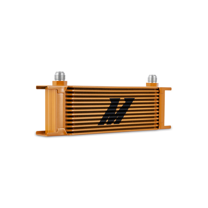 Mishimoto 13 Row Universal Oil Cooler Gold Anodized - OneFastShop