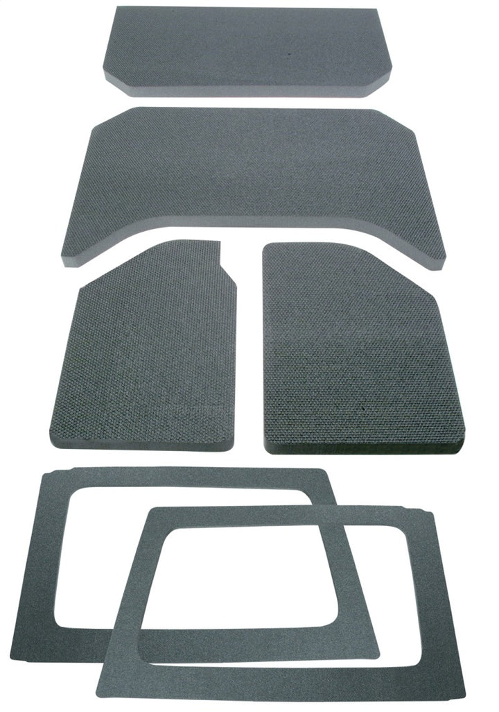 DEI 2011–2018 Jeep Wrangler JK 4-Door Boom Mat Complete Headliner Kit – 6 Piece – Gray - OneFastShop