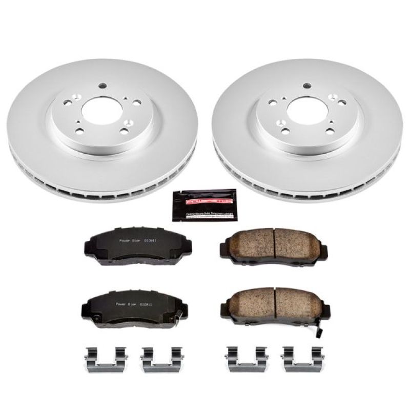 PowerStop Z17 Evolution Front Coated Brake Kit - Acura TL / TSX / Honda Accord 1999-2011