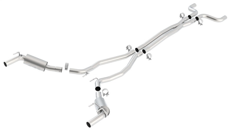 Borla ATAK Catback Exhaust System with X Pipe for 10-13 Chevy Camaro SS 6.2L V8 - OneFastShop
