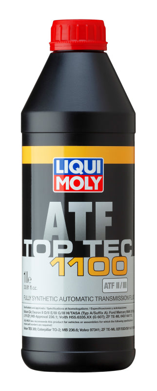 LIQUI MOLY 1L Top Tec ATF 1100 Automatic Transmission Fluid Compatible with Various Acura, Aston Martin, Bentley, BMW Models - OneFastShop