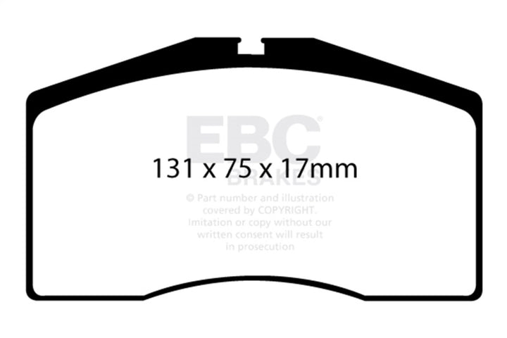 EBC Redstuff Front Brake Pads for 93-95 Porsche 911 (964) 3.6 Turbo