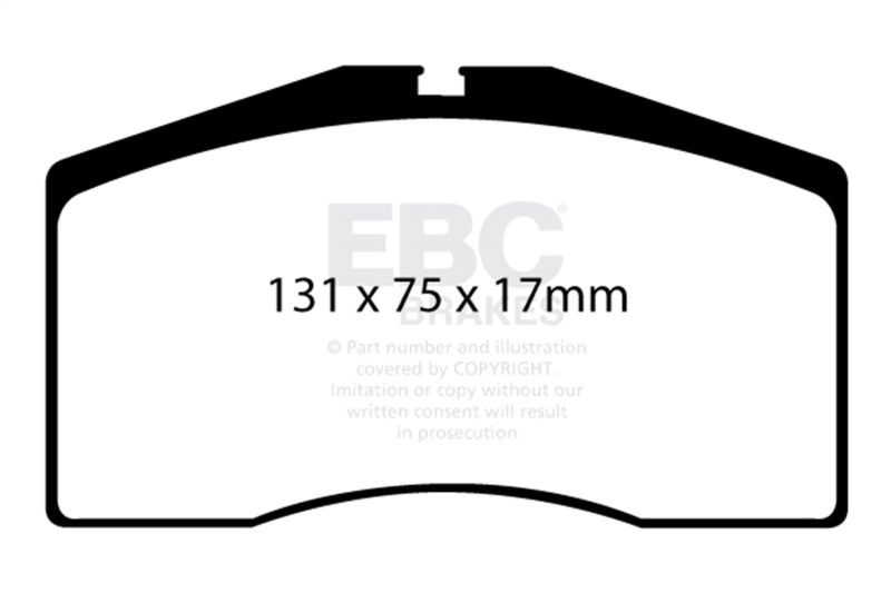 EBC Redstuff Front Brake Pads for 93-95 Porsche 911 (964) 3.6 Turbo - OneFastShop