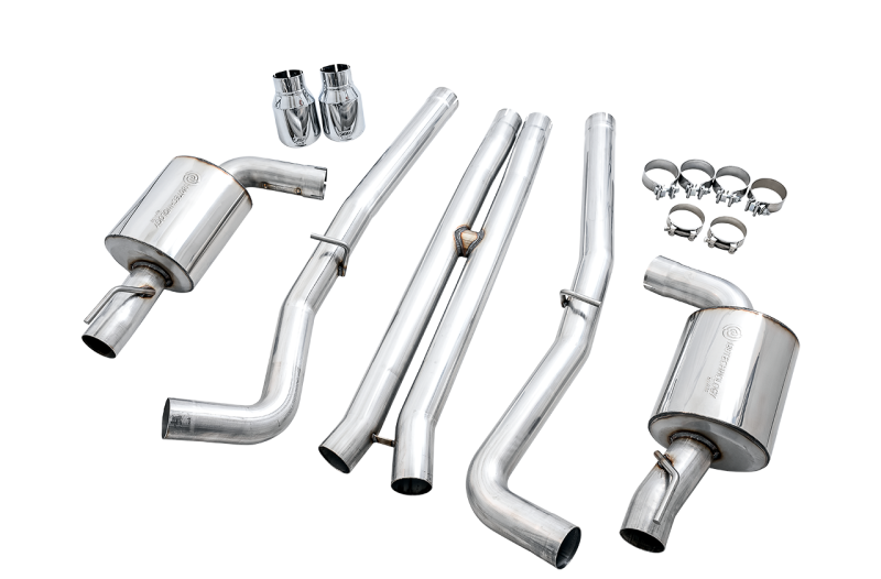 AWE Tuning Touring Edition Exhaust for 2015+ Dodge Charger SC 6.4L/6.2L - Silver Tips - OneFastShop