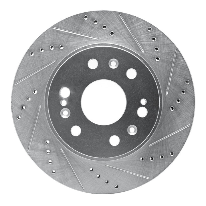 R1 05-19 Chevrolet Silverado 1500 Front Right Drilled And Slotted Brake Rotor