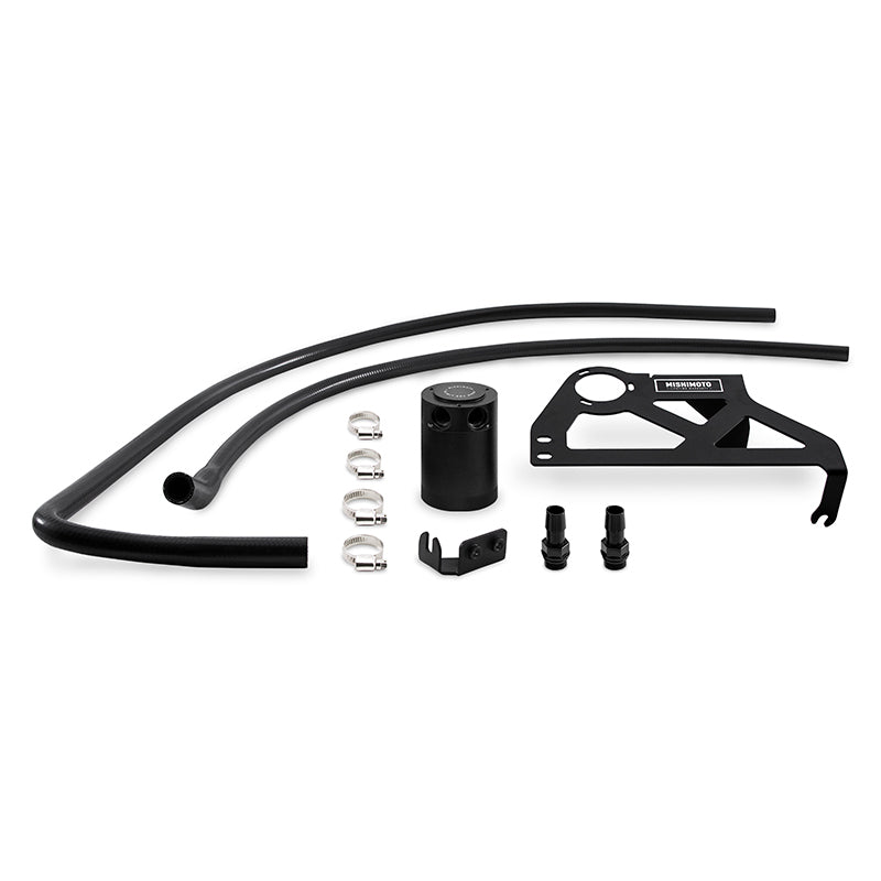 Mishimoto Baffled Oil Catch Can Kit - Black for 12-18 Jeep Wrangler JK - OneFastShop