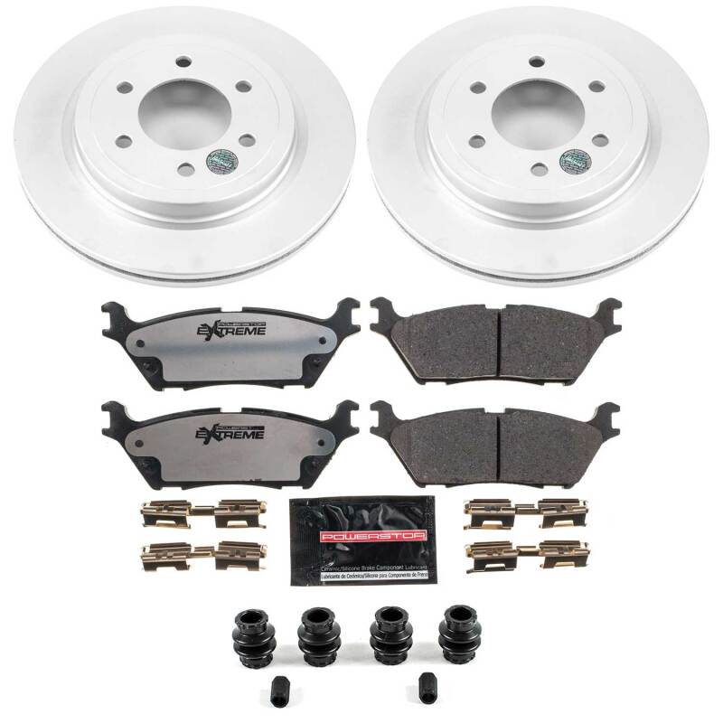 PowerStop Z36 Rear Coated Brake Kit - Ford F-150 / Expedition / Lincoln Navigator 2018-2021