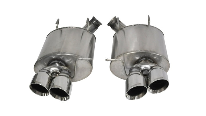 Corsa Performance Polished Sport Axle-Back Exhaust for Ford Mustang Shelby GT500 5.8L V8 (2013-2014)