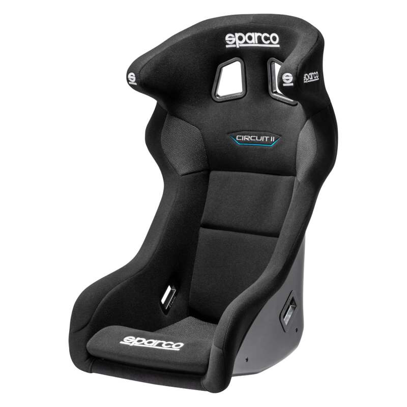Sparco Circuit II QRT Fiberglass Racing Seat - Size Large - Black