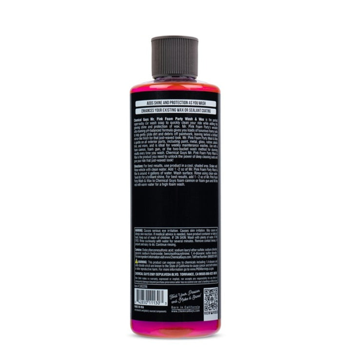 Chemical Guys Mr. Pink Foam Party Vehicle Wash Soap- 16oz