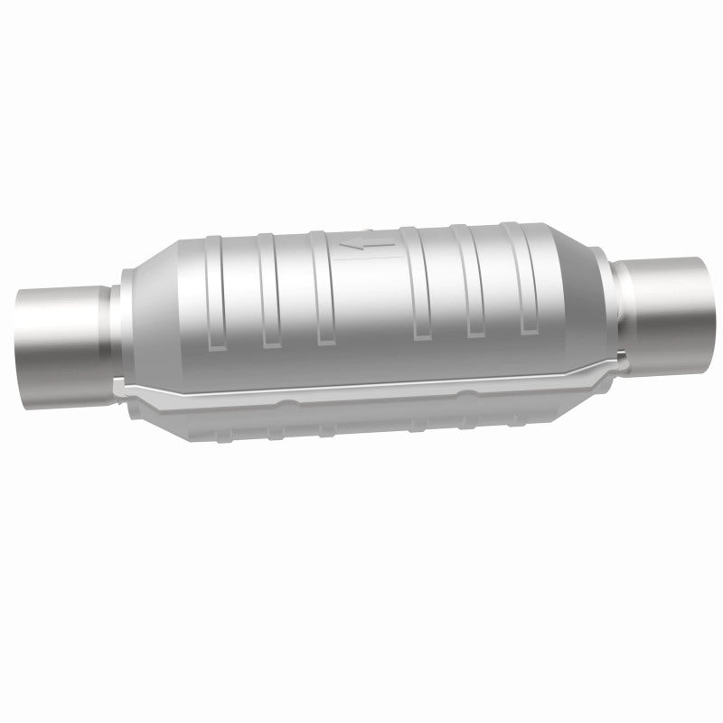 MagnaFlow Universal Catalytic Converter 2.25in Center/Center Round 11in Body L x 5.125in W x 15in L - Fits Various Models - OneFastShop