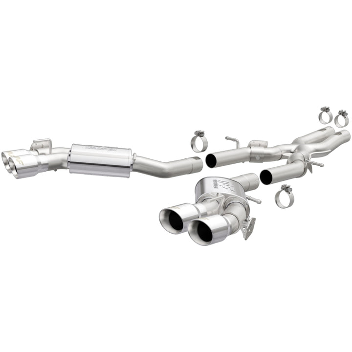 MagnaFlow Competition Cat Back Exhaust System 2016 Chevy Camaro 6.2L V8 Quad Polished Tips - OneFastShop