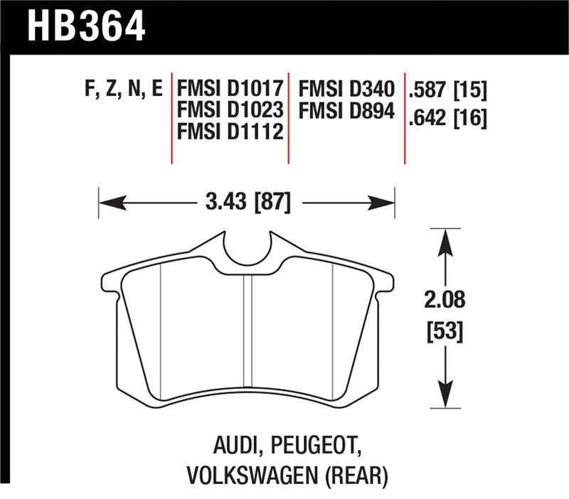 Hawk HP+ Street Brake Pads – High Performance Street Compound For Enhanced Stopping Power