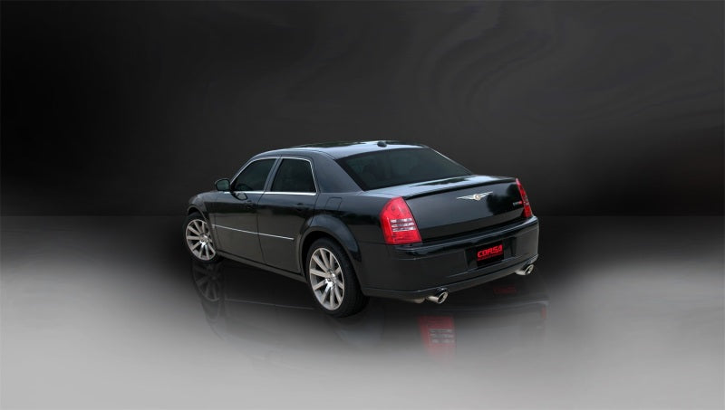 CORSA Performance Polished Xtreme Cat-Back Exhaust for 2006-2010 Dodge Charger SRT-8 6.1L V8 No Towing Hitch