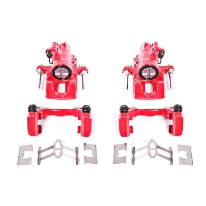 PowerStop Rear Red Calipers with Brackets Pair for 01-05 Acura EL