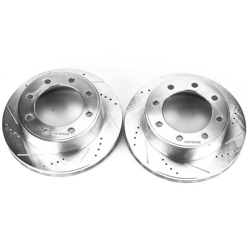 PowerStop Front Evolution Drilled & Slotted Rotors - Ford Excursion 00-05 - OneFastShop
