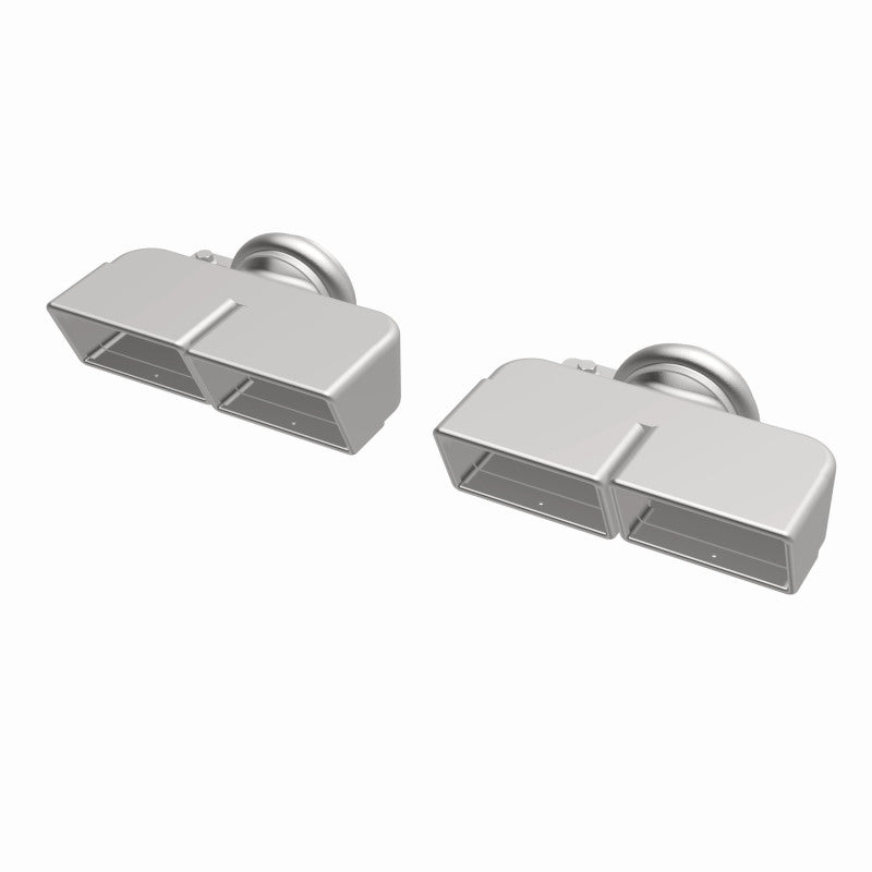 MagnaFlow Tip 1-Set Quad Square for Dodge Challenger, Easy Install