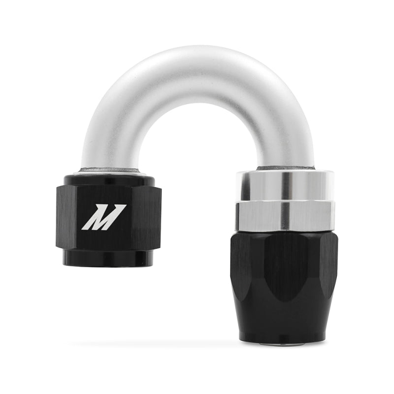 Mishimoto Aluminum 6AN 180 Degree Hose Fitting Black - OneFastShop