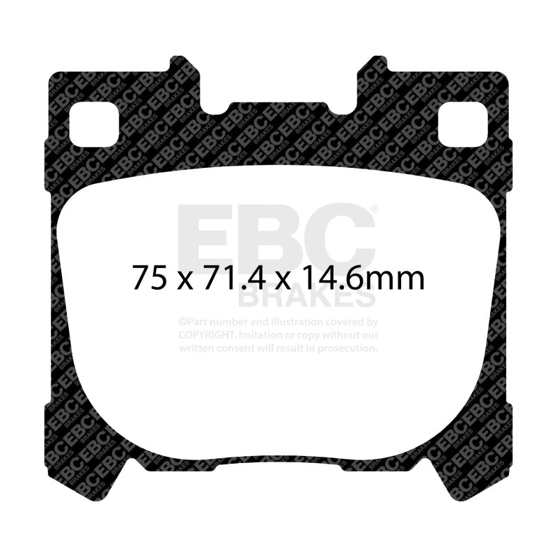 EBC Yellowstuff Rear Brake Pads for 2022+ Toyota GR Yaris - OneFastShop