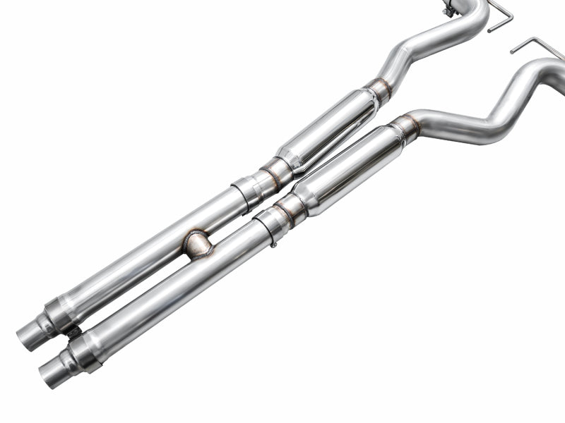 AWE Ford Mustang Dark Horse S650 Catback Exhaust with Quad Black Tips