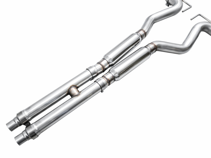 AWE Ford Mustang Dark Horse S650 Catback Exhaust with Quad Black Tips