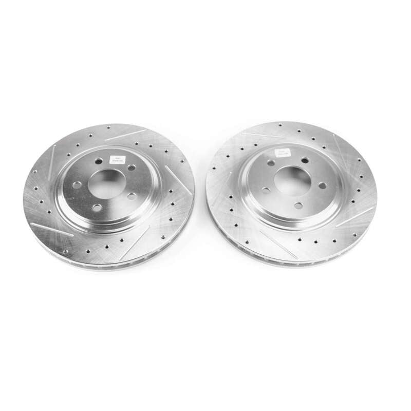 PowerStop Front Evolution Drilled & Slotted Rotors - Ford Mustang 94-01 - OneFastShop