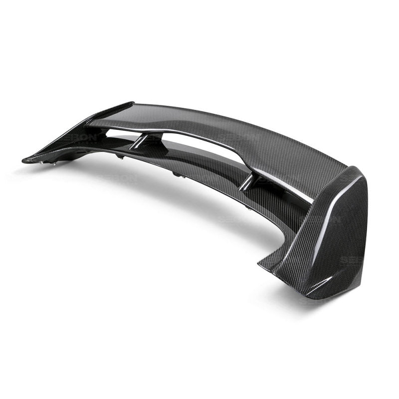 Seibon Carbon Fiber Rear Spoiler for 2015-2017 Ford Focus ST/RS Hatchback (3rd Brake Light Not Included)