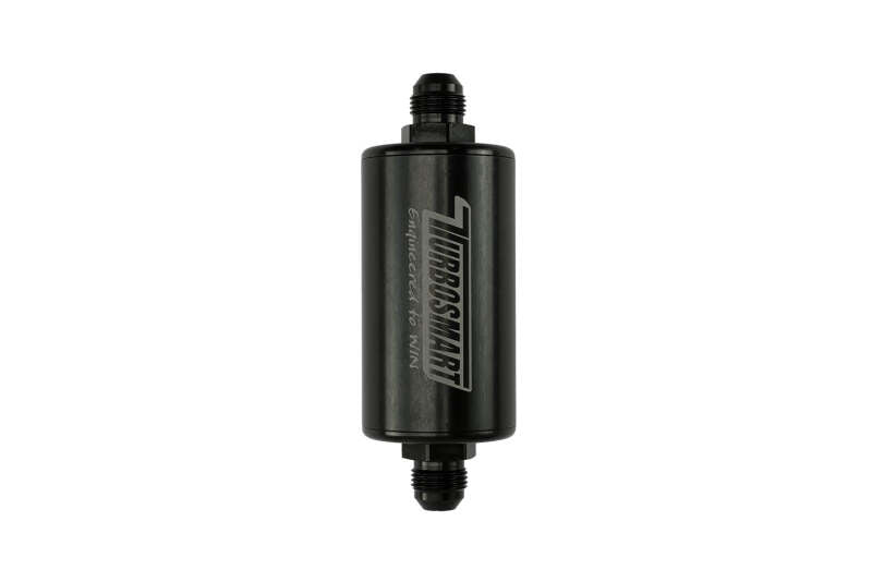 Turbosmart 10 Micron Billet Inline Fuel Filter - Universal 8AN - Black