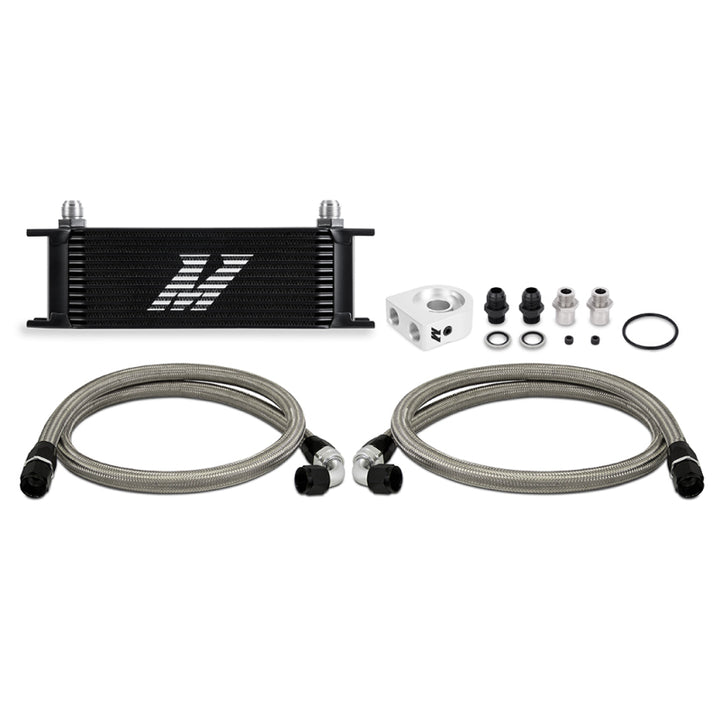 13 Row Universal Oil Cooler Kit Black Universal Fit - OneFastShop